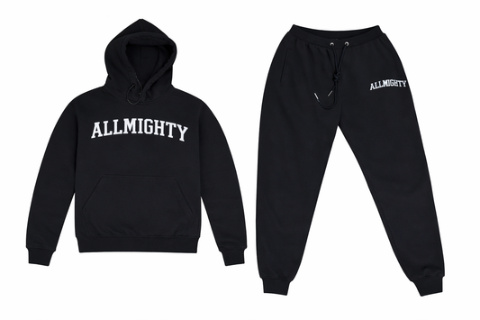 BLACK ALLMIGHTY SWEATSUITS